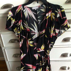 1. State Tropical Print Wrap Dress